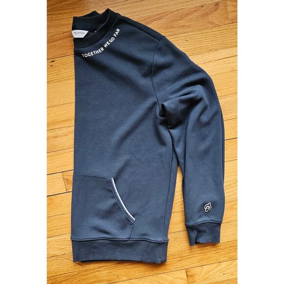 Peloton Tops - PELOTON Blue ELEVATE Blue Pocket Crewneck Pullover Sweatshirt Womens S